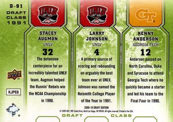 2009-10 Upper Deck Draft Edition - Draft Class Green #D-91 Kenny Anderson / Larry Johnson / Stacey Augmon Back