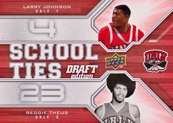 2009-10 Upper Deck Draft Edition - School Ties #ST-JT Larry Johnson / Reggie Theus Front