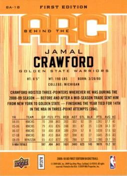 2009-10 Upper Deck First Edition - Behind the Arc #BA-18 Jamal Crawford Back