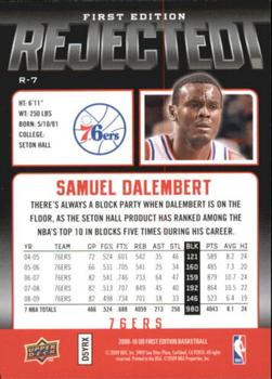 2009-10 Upper Deck First Edition - Rejected! #R-7 Samuel Dalembert Back