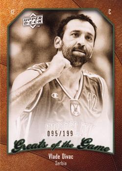 2009-10 Upper Deck Greats of the Game - SN199 #48 Vlade Divac Front