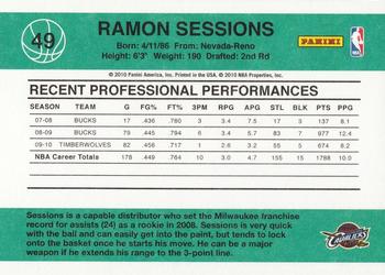 2010-11 Donruss #49 Ramon Sessions  Back