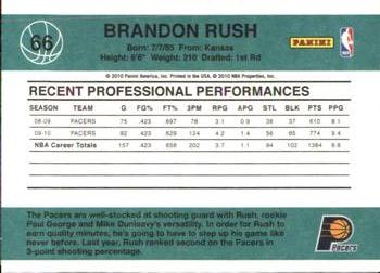 2010-11 Donruss #66 Brandon Rush  Back