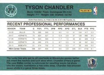 2010-11 Donruss #77 Tyson Chandler  Back