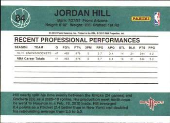 2010-11 Donruss #84 Jordan Hill  Back