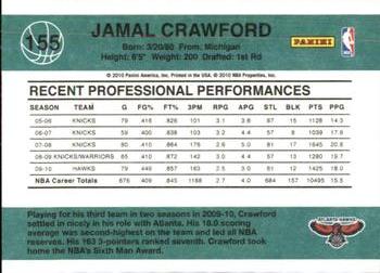 2010-11 Donruss #155 Jamal Crawford  Back
