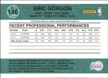 2010-11 Donruss #196 Eric Gordon  Back