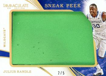 2020 Panini Immaculate Collection Collegiate - Immaculate Sneak Peek #ISP-JR Julius Randle Front