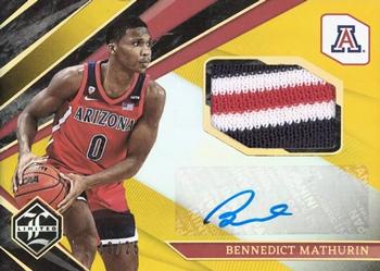 2022 Panini Chronicles Draft Picks - Limited Rookie Jersey Autograph Prime #LM-BMA Bennedict Mathurin Front