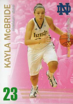 2010-11 Notre Dame Science Women's Basketball #NNO Kayla McBride Front