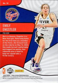 2022 Panini Revolution WNBA - Rookie Revolution #10 Emily Engstler Back
