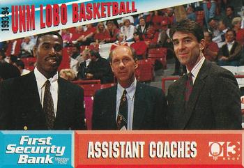1993-94 New Mexico Lobos #NNO Assistant Coaches Front