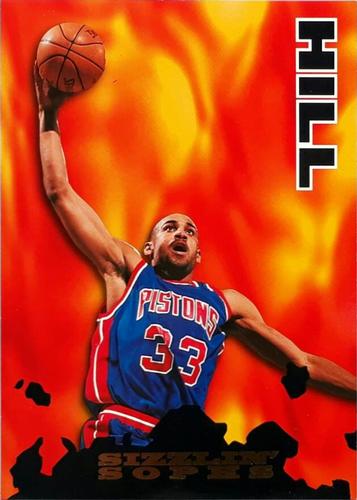 1995-96 Hoops - Grant Hill Sizzlin Sophs Box Topper #199 Grant Hill Front