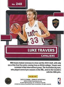 2022-23 Donruss #248 Luke Travers Back