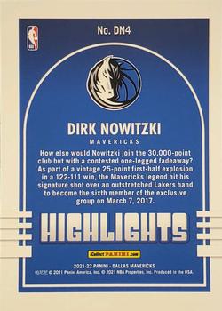 2021-22 Dallas Mavericks Dirk Nowitzki Highlights #DN4 Dirk Nowitzki Back