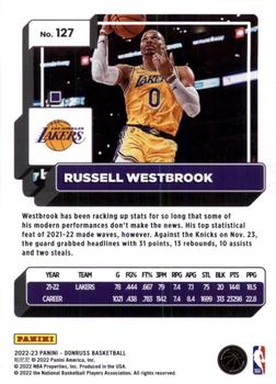 2022-23 Donruss - Purple Press Proof #127 Russell Westbrook Back