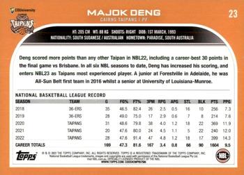 2022-23 Topps NBL #23 Majok Deng Back