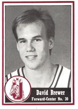 1988-89 Southwest Missouri State Bears #NNO David Brewer Front