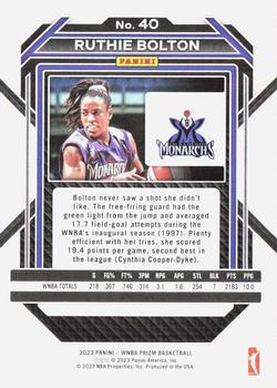 2023 Panini Prizm WNBA #40 Ruthie Bolton Back