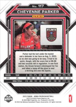 2023 Panini Prizm WNBA #117 Cheyenne Parker Back