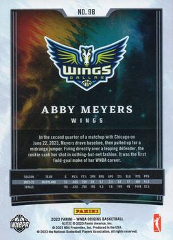 2023 Panini Origins WNBA #98 Abby Meyers Back