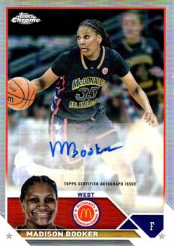 2023 Topps Chrome McDonald's All American - Chrome Autographs #CA-MBO Madison Booker Front