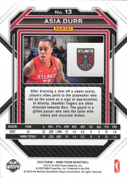 2023 Panini Prizm WNBA - Ruby Wave #13 Asia Durr Back