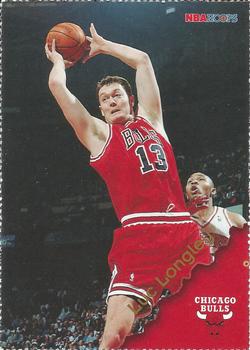 1996-97 Hoops Chicago Bulls Team Night Sheet Singles #NNO Luc Longley Front