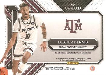 2023 Panini Prizm Draft Picks - College Penmanship #CP-DXD Dexter Dennis Back