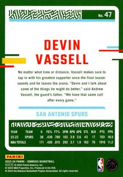 2023-24 Donruss #47 Devin Vassell Back