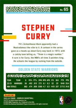 2023-24 Donruss #65 Stephen Curry Back