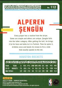 2023-24 Donruss #112 Alperen Sengun Back