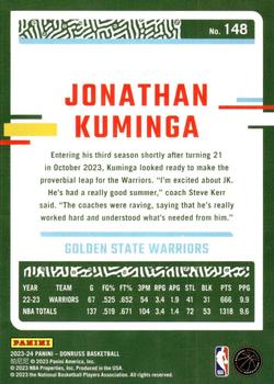 2023-24 Donruss #148 Jonathan Kuminga Back
