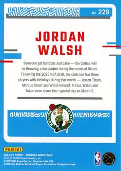 2023-24 Donruss #229 Jordan Walsh Back