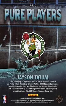 2023-24 Hoops Winter - Pure Players #5 Jayson Tatum Back