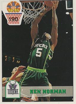 1994-95 Carousel NBA Basket Stickers (Greece) #190 Ken Norman Front