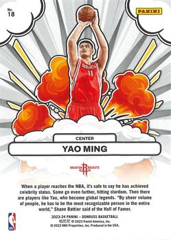 2023-24 Donruss - Bomb Squad #18 Yao Ming Back