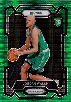 2023-24 Panini Prizm - Prizms Green Pulsar #158 Jordan Walsh Front