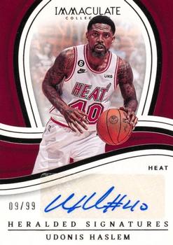 2022-23 Panini Immaculate Collection - Heralded Signatures #IHS-UDO Udonis Haslem Front