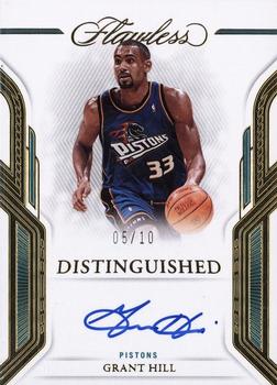 2022-23 Panini Flawless - Distinguished Autos Gold #DA-GHL Grant Hill Front