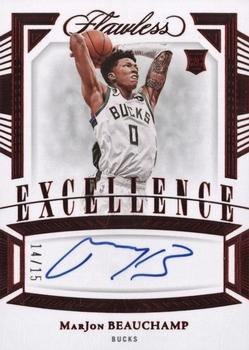 2022-23 Panini Flawless - Excellence Signatures Ruby #ES-MBC MarJon Beauchamp Front