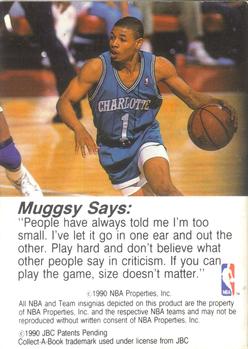 1990-91 Hoops CollectABooks #26 Muggsy Bogues Back