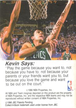 1990-91 Hoops CollectABooks #6 Kevin McHale Back