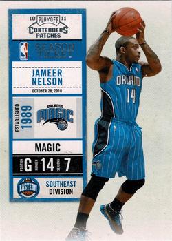 2010-11 Playoff Contenders Patches #97 Jameer Nelson Front