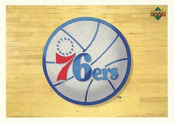 1991-92 Upper Deck Italian #150 Philadelphia 76ers Logo Front