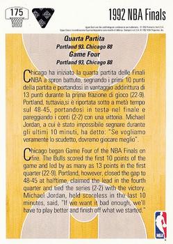 1991-92 Upper Deck Italian #175 Chicago vs. Portland Back