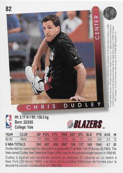 1993-94 Upper Deck French #82 Chris Dudley Back