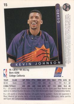 1993-94 Upper Deck Italian #15 Kevin Johnson Back
