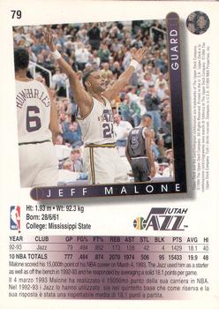 1993-94 Upper Deck Italian #79 Jeff Malone Back
