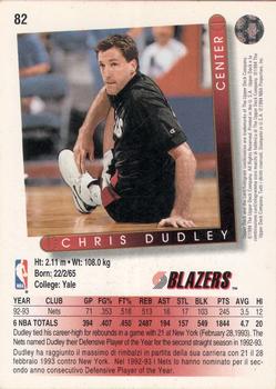 1993-94 Upper Deck Italian #82 Chris Dudley Back